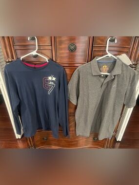 Men's Gray Polo Shirt and Long Sleeve T Shirt by  LA MARTINA NWT Size M